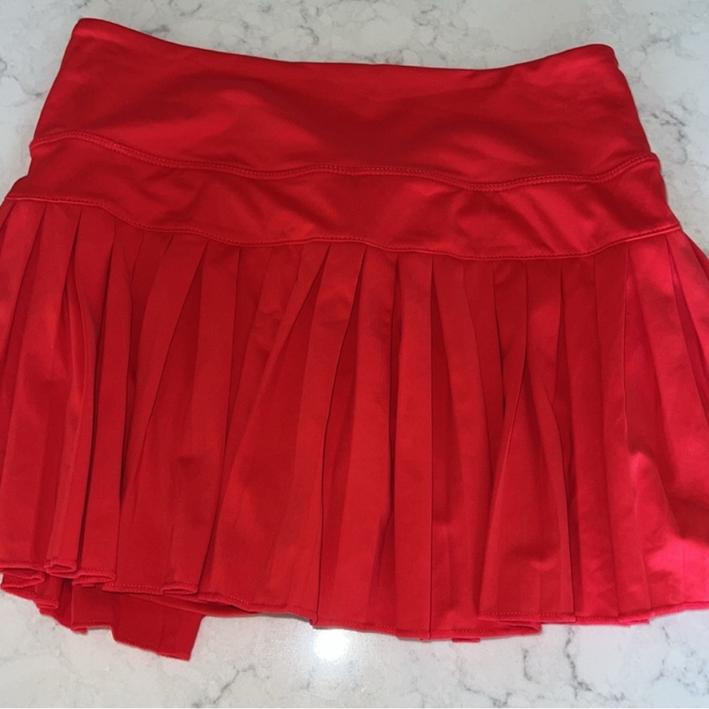 Candy Red Gold hinge skirt